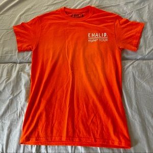 Khalid Free Spirit your merch band tee Snall orange